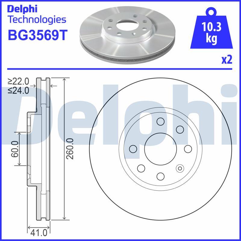 Delphi BG3569T - Fren Diski parcadolu.com