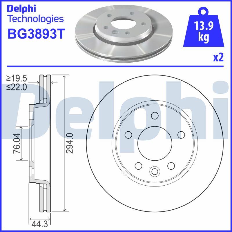 Delphi BG3893T - Fren Diski parcadolu.com