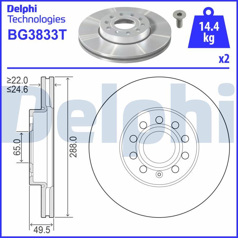 Delphi BG3833T - Fren Diski parcadolu.com
