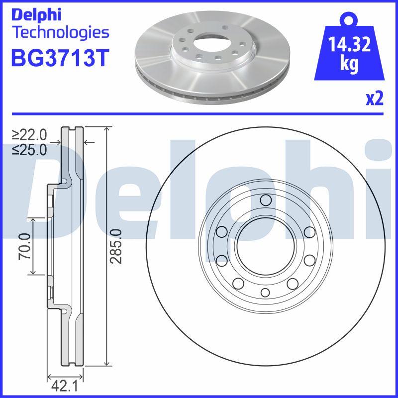 Delphi BG3713T - Fren Diski parcadolu.com