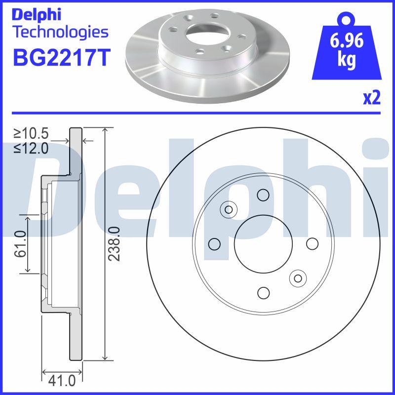 Delphi BG2217T - Fren Diski parcadolu.com