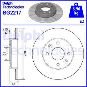 Delphi BG2217 - Fren Diski parcadolu.com