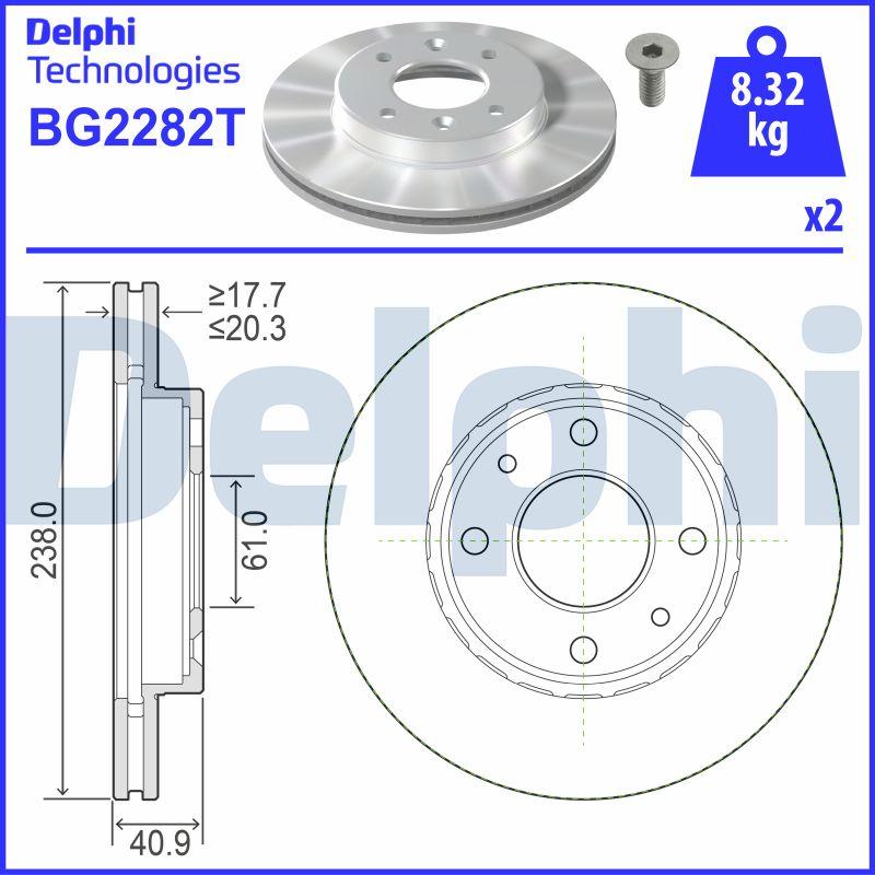 Delphi BG2282T - Fren Diski parcadolu.com