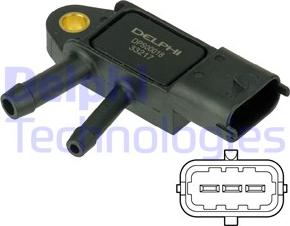 Delphi DPS00018 - Egzoz / Fark Basınç Sensörü parcadolu.com