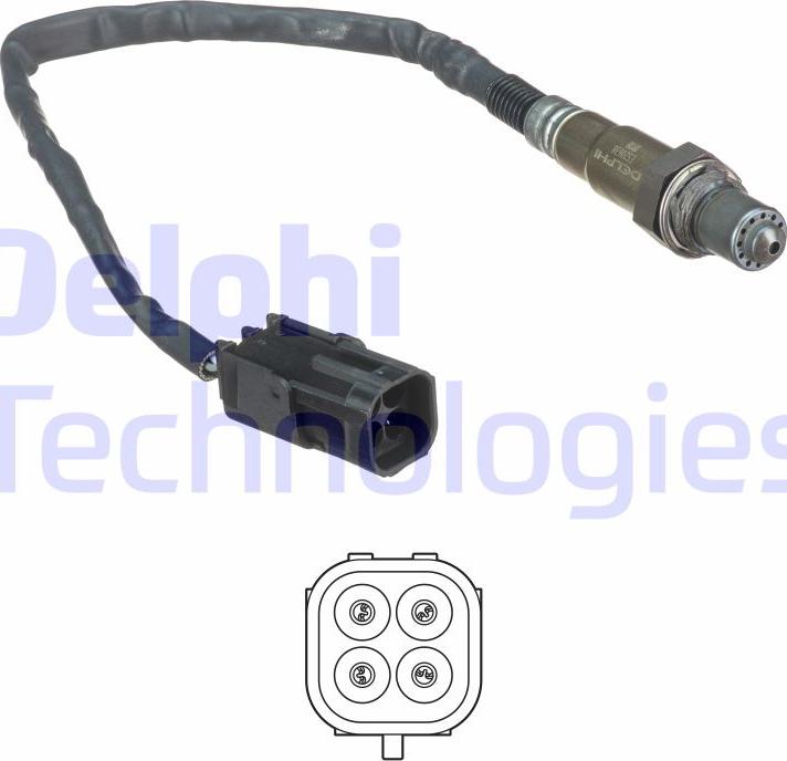 Delphi ES20638-12B1 - Lambda Sensörü parcadolu.com