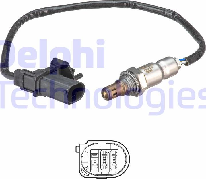 Delphi ES21140-12B1 - Lambda Sensörü parcadolu.com