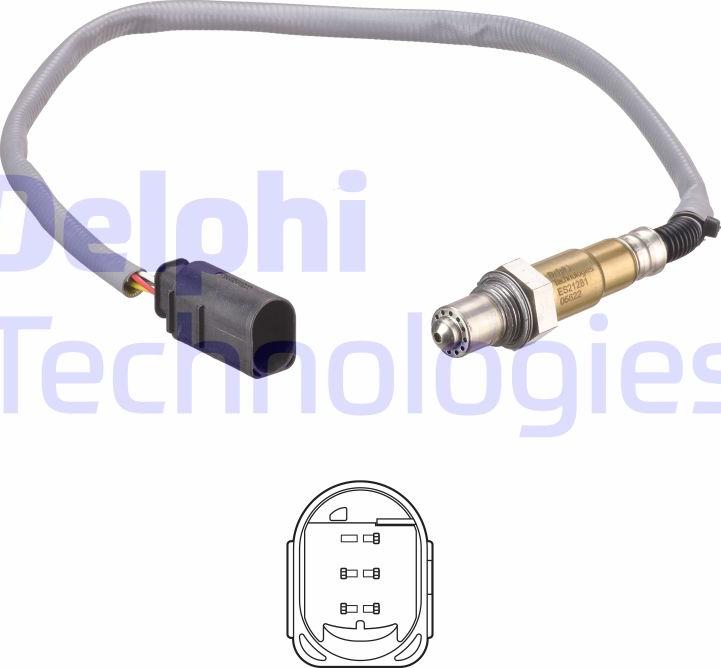 Delphi ES21281-12B1 - Lambda Sensörü parcadolu.com