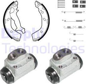 Delphi KP1124 - Fren Pabuç Takımı parcadolu.com