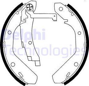 Delphi LS1594 - Fren Pabuç Takımı parcadolu.com