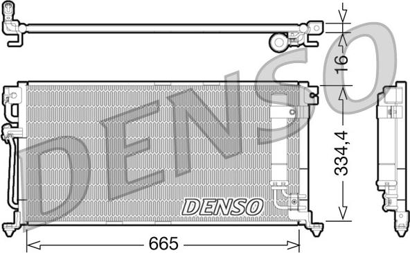 Denso DCN45003 - Klima Radyatörü / Kondansatör parcadolu.com