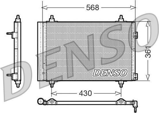 Denso DCN07008 - Klima Radyatörü / Kondansatör parcadolu.com