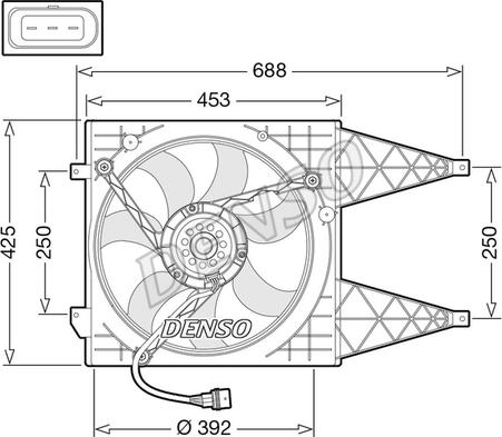 Denso DER32016 - Fan Motoru, Motor Soğutması parcadolu.com