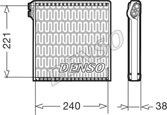 Denso DEV09102 - Evaporatör, Klima Sistemi parcadolu.com