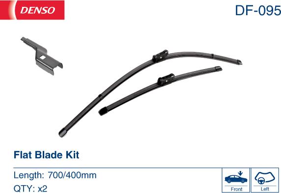 Denso DF-095 - SILECEK SETI 700-400MM SEAT ALHAMBRA  VW SHARAN 10- parcadolu.com