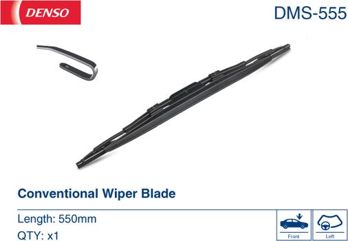 Denso DMS-555 - SILECEK SUPURGESI 550MM CITROEN  C2 - C3 - JUMPER BUS - XM parcadolu.com