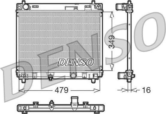 Denso DRM50004 - Motor Su Radyatörü parcadolu.com