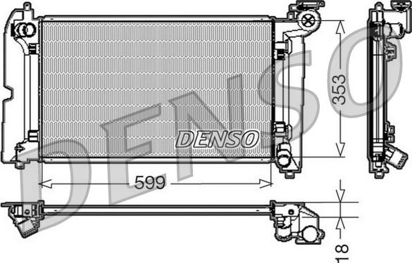 Denso DRM50010 - Motor Su Radyatörü parcadolu.com