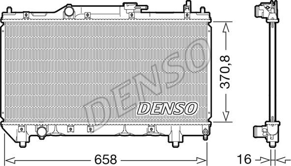 Denso DRM50117 - Motor Su Radyatörü parcadolu.com