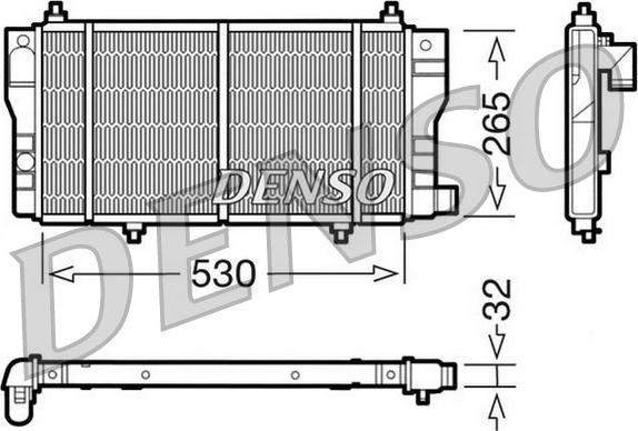 Denso DRM07002 - Motor Su Radyatörü parcadolu.com