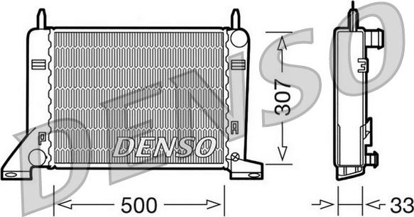 Denso DRM10022 - Motor Su Radyatörü parcadolu.com