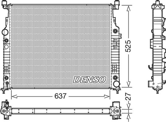 Denso DRM17056 - Motor Su Radyatörü parcadolu.com
