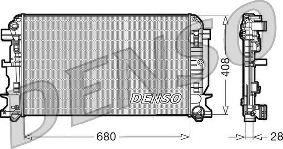 Denso DRM17009 - Motor Su Radyatörü parcadolu.com