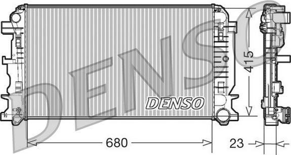 Denso DRM17018 - SU RADYATOR 23mm MEKANIK MERCEDES BENZ SPRINTER 3-T 3.5-T 4-T. 4.6-T. 5-T VW CRAFTER 2.0-2.5TDI 06- parcadolu.com