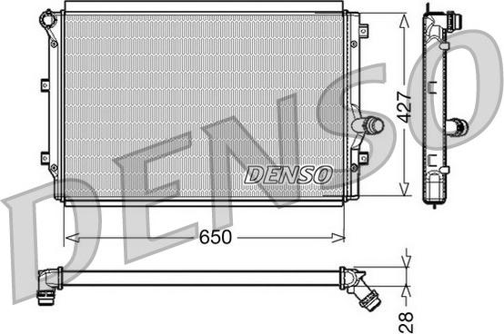 Denso DRM32017 - Motor Su Radyatörü parcadolu.com