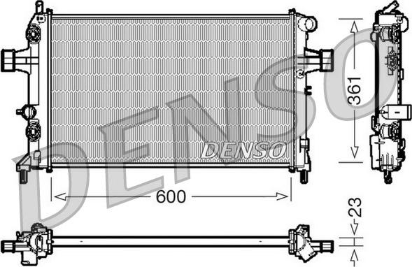 Denso DRM20086 - Motor Su Radyatörü parcadolu.com