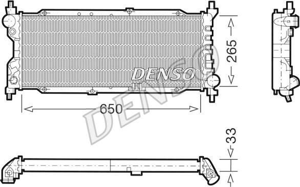 Denso DRM20036 - Motor Su Radyatörü parcadolu.com