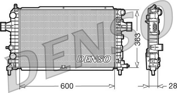 Denso DRM20105 - Motor Su Radyatörü parcadolu.com