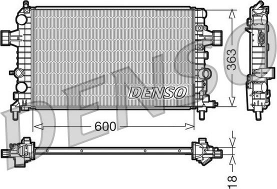 Denso DRM20103 - Motor Su Radyatörü parcadolu.com