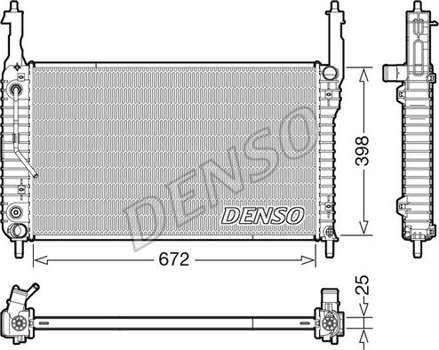Denso DRM20123 - Motor Su Radyatörü parcadolu.com