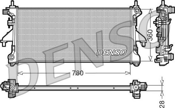 Denso DRM21101 - Motor Su Radyatörü parcadolu.com