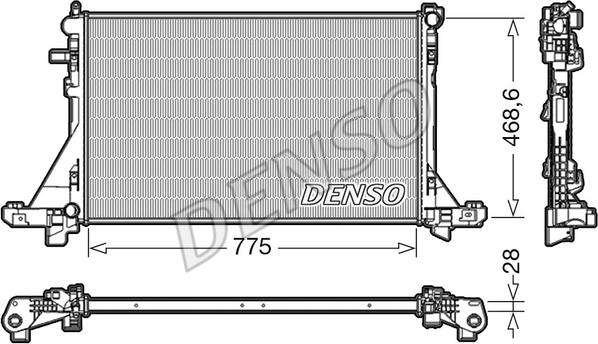 Denso DRM23093 - Motor Su Radyatörü parcadolu.com