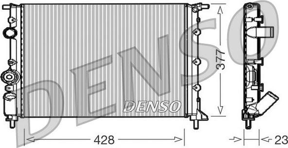 Denso DRM23008 - Motor Su Radyatörü parcadolu.com