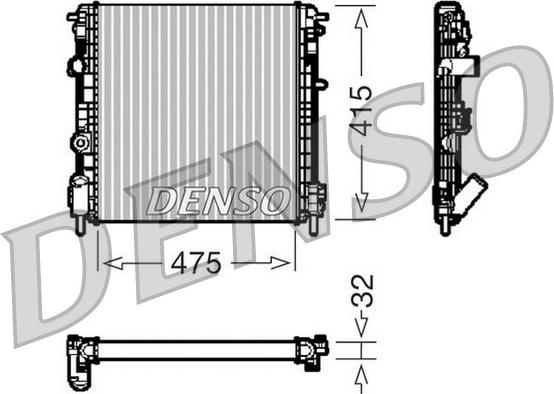 Denso DRM23014 - Motor Su Radyatörü parcadolu.com