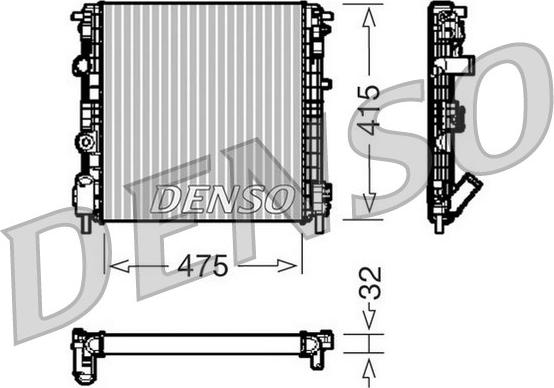 Denso DRM23015 - Motor Su Radyatörü parcadolu.com