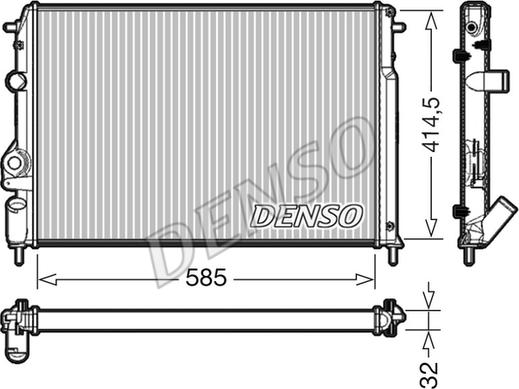 Denso DRM23034 - Motor Su Radyatörü parcadolu.com