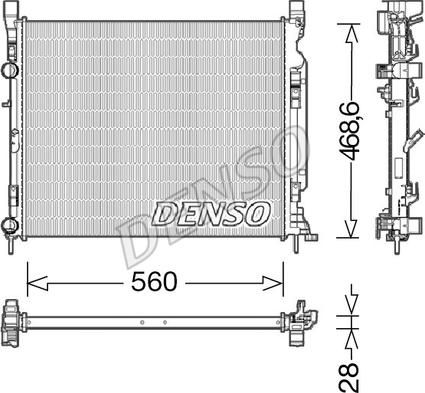 Denso DRM23037 - Motor Su Radyatörü parcadolu.com