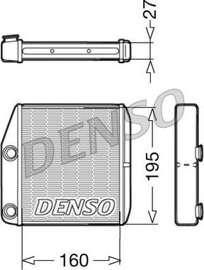Denso DRR09075 - Kalorifer Radyatörü parcadolu.com