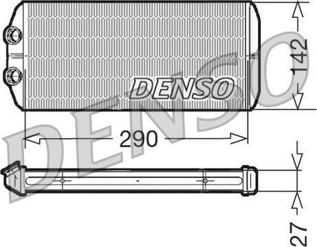 Denso DRR07005 - KALORIFER RADYATORU PARTNER TEPE BERLINGO III 08> 1.6HDI 1.6 16V parcadolu.com