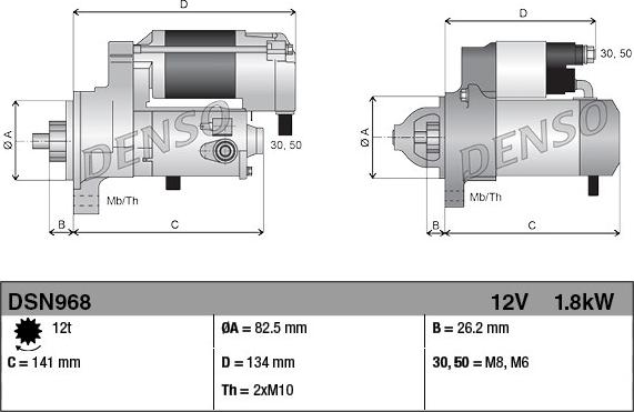 Denso DSN968 - Marş Dinamosu parcadolu.com