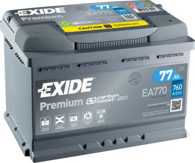 Exide EA770 - Akü parcadolu.com