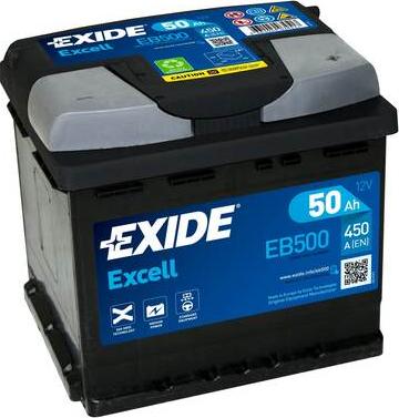 Exide EB500 - Akü parcadolu.com