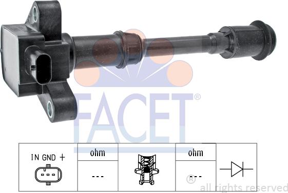 FACET 9.6461 - Ateşleme Bobini parcadolu.com