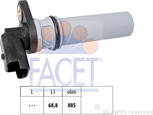 FACET 9.0537 - Sensör, devir sayısı parcadolu.com