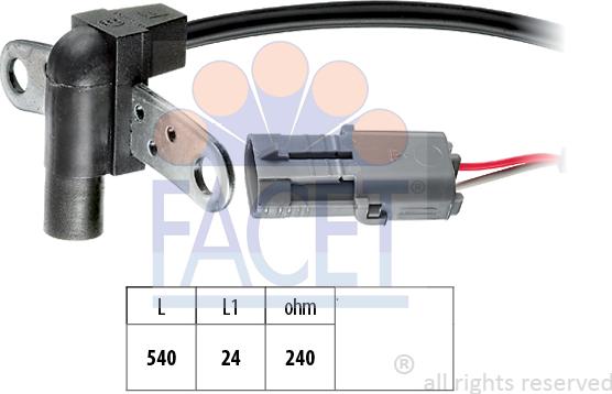 FACET 9.0016 - Krank Sensörü, İmpuls Vericisi parcadolu.com
