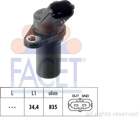 FACET 9.0837 - Krank Sensörü, İmpuls Vericisi parcadolu.com