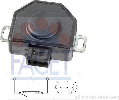 FACET 10.5091 - Gaz Kelebek Sensörü, Potansiyometre parcadolu.com
